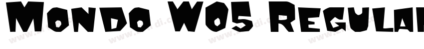 Mondo W05 Regular字体转换